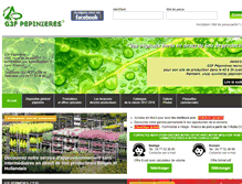 Tablet Screenshot of g3f-pepinieres.com
